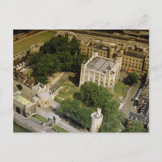 イギリス、ロンドンのタワーの空中表示 ポストカード (正面)