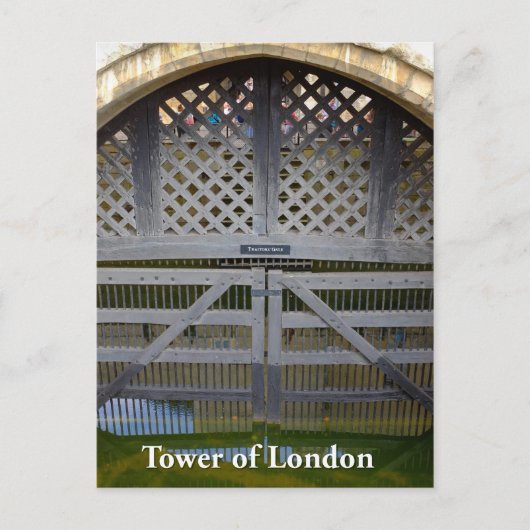 イギリス、ロンドンの塔、Traitors' Gate ポストカード (正面)