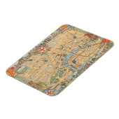 イギリス，ロンドンの子どもたちの地図 マグネット (左側)