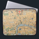 イギリス·ロンドンの子ども向け地図 ラップトップスリーブ<br><div class="desc">1938年からL.G.の子ども向けロンドン地図ブロック（レスリー·ジョージ·ブロック）。 John Bartholomew & Son Ltd. 12487002.jp2の印刷/公開</div>