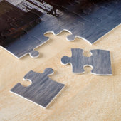 イギリス、ロンドンの美しい夕日 ジグソーパズル (側面)