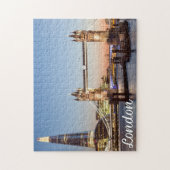 イギリス、ロンドンの美しい夕日 ジグソーパズル (縦)