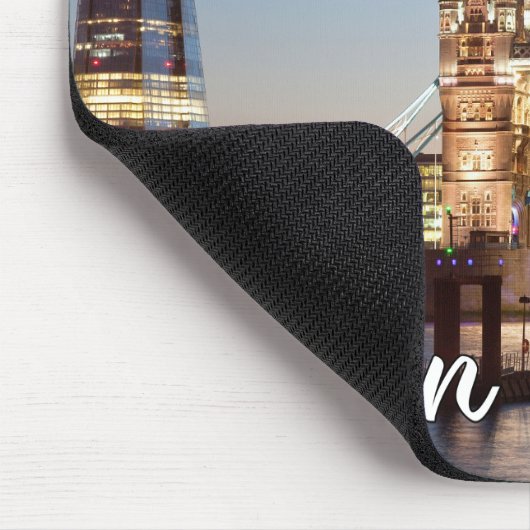 イギリス、ロンドンの美しい夕日 マウスパッド (コーナー)