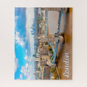 イギリス，ロンドンの美しい街 ジグソーパズル (縦)