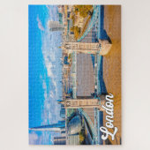 イギリス，ロンドンの美しい街 ジグソーパズル (縦)