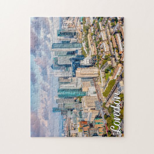 イギリス,ロンドンの美しい街 ジグソーパズル (縦)