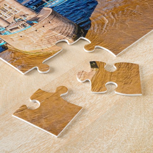 イギリス,ロンドンの美しい街 ジグソーパズル (側面)