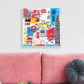 イギリス，ロンドン キャンバスプリント (インサイチュ (リビング))