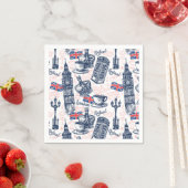 イギリス，ロンドン スタンダードカクテルナプキン (インサイチュ)