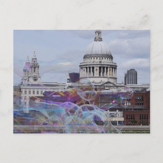 イギリス，ロンドン，セントポール大聖堂 ポストカード (正面)