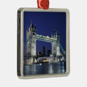 イギリス、ロンドン、タワーブリッジ3 メタルオーナメント (右)