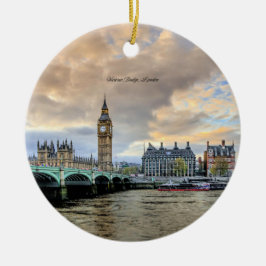 イギリス，ロンドン，ビクトリア・ブリッジ セラミックオーナメント