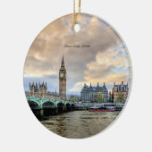 イギリス，ロンドン，ビクトリア・ブリッジ セラミックオーナメント (左)