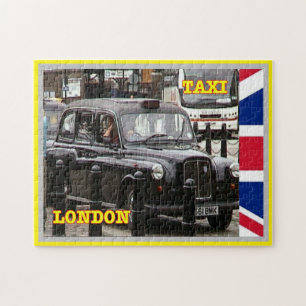 イギリス – ロンドン – ブラックキャップタクシー –  ジグソーパズル