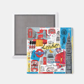 イギリス，ロンドン マグネット (正面/裏面)