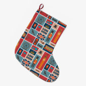 イギリス，ロンドン ラージクリスマスストッキング (正面 (吊り時))