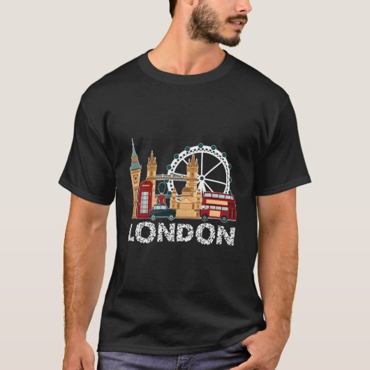 イギリス ロンドン 旅行 観光 Tシャツ (正面)
