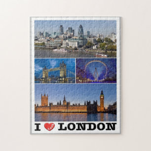 イギリス – ロンドン – I Love - ジグソーパズル