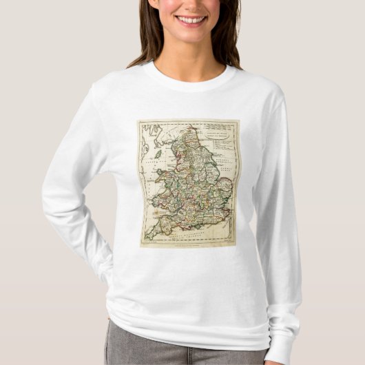 イギリス、ローマウェールズモダン Tシャツ (正面)
