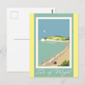 イギリス ワイト島 ヴィンテージ トラベル ポスター ポストカード (正面/裏面)