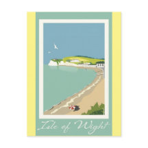 イギリス ワイト島 ヴィンテージ トラベル ポスター