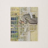 イギリス-勉強への旅行の前の夕べ ジグソーパズル (縦)