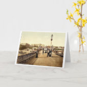 イギリス、南端沖合の埠頭からの眺め カード (黄色い花)