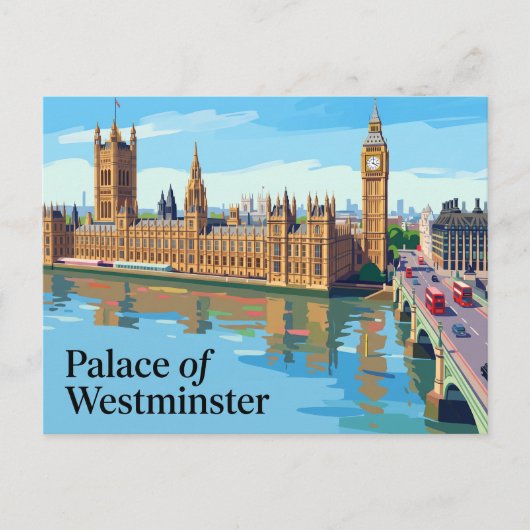 イギリス 国会議事堂 ポストカード (正面)