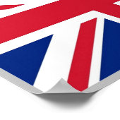 イギリス – 国旗 –  ポスター (角)
