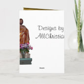 イギリス、大聖堂回廊 シーズンカード (裏面)