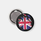 イギリス 引き裂かれた国旗 マグネット (正面/裏面)