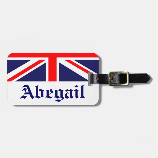 イギリス-旗-ラベル ラゲッジタグ (正面横)