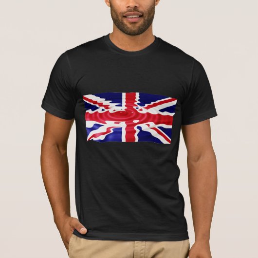 イギリス-水さざ波 Tシャツ (正面)