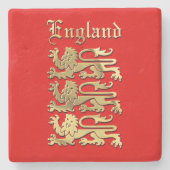 イギリス-王室のな腕 ストーンコースター (正面)