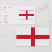 イギリス-英国の国旗 名刺 (正面/裏面)