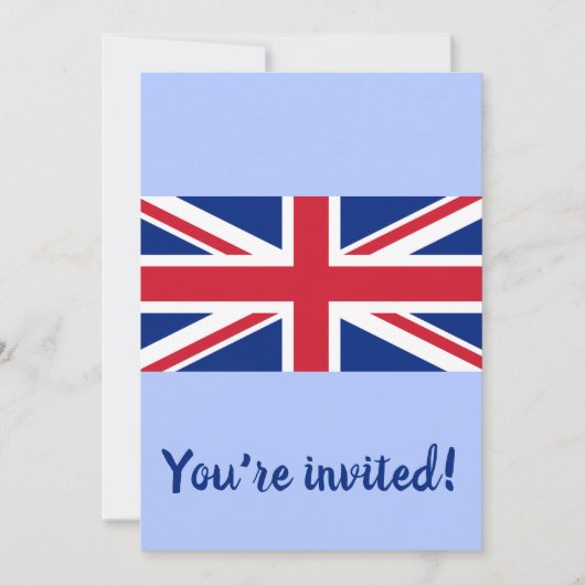 イギリス（英国の旗）（ユニオンジャック）（UK） GB 招待状 (正面)