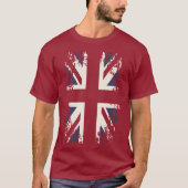 イギリス「英国国旗」(イギリスの旗)。 Tシャツ (正面)