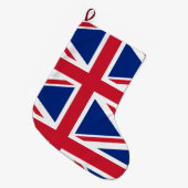 イギリス (英国旗) (ユニオンジャック) (UK) GB ラージクリスマスストッキング (正面 (吊り時))