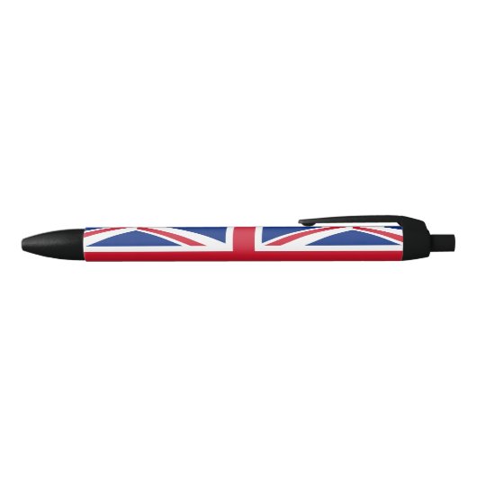 イギリス (英国旗) (ユニオンジャック) (UK) GB 黒ボールペン (トップ)