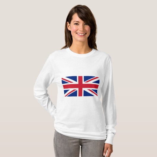 イギリス(英国) (イギリス国旗) (ユニオンジャック) (UK) GB Tシャツ (正面フル)
