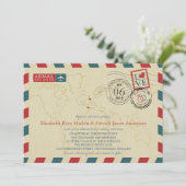 イギリス（英国）イングランド / ポルトガル 航空郵便 | 結婚式 招待状 (スタンド正面)