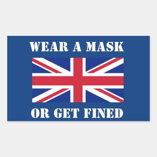 イギリス 長方形シール (正面)