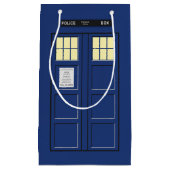 イギリス-青い警察公共呼出し箱1 スモールペーパーバッグ (正面)