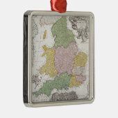 イギリス| 1760年の地図 メタルオーナメント (右)