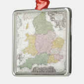 イギリス| 1760年の地図 メタルオーナメント (左)