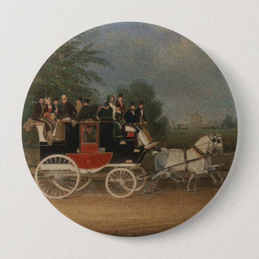 イギリス、1835.の旅行 缶バッジ (正面)