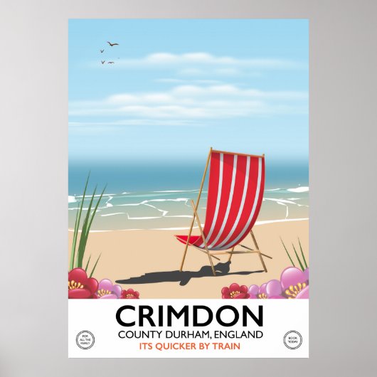 イギリス、County Durham、Crindon。 ポスター (正面)