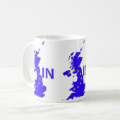 イギリス- EU会員の国民投票2016年 コーヒーマグカップ (正面左)