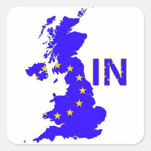 イギリス- EU会員の国民投票2016年 スクエアシール