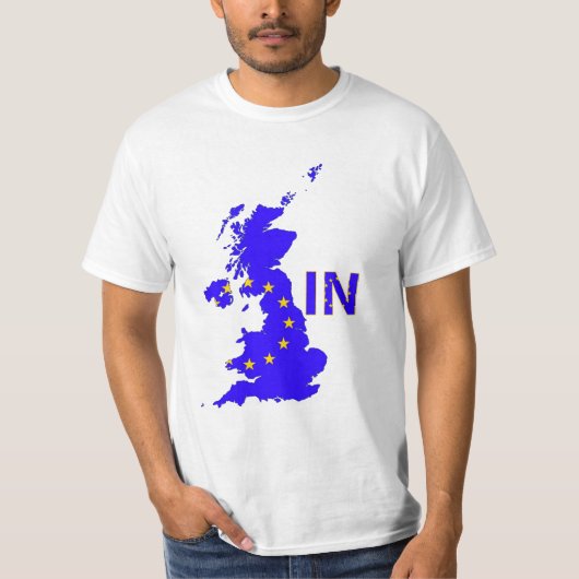 イギリス- EU会員の国民投票2016年 Tシャツ (正面)